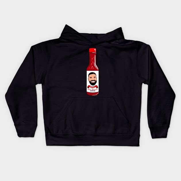 Drake Hot Sauce Kids Hoodie by liomal